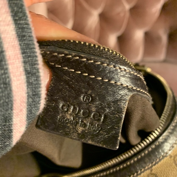 Gucci brown / beige GG canvas Hobo purse. - Picture 3 of 12